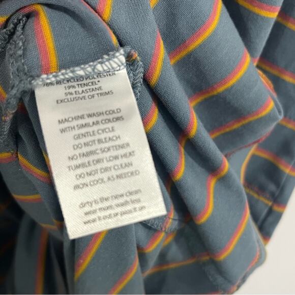 Toad & Co Striped Tank Dress Pockets XL - Picture 5 of 6